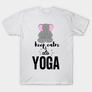 Yoga Elephant - Keep Calm and do Yoga exercice T-Shirt